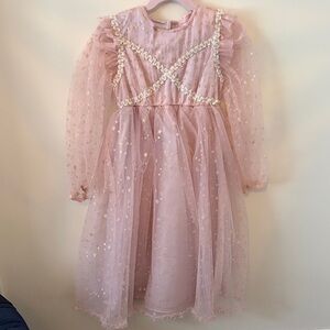 Pink Starry Tulle Dress